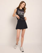 Faded Black $|& Interval Terrain Muscle Tank " Stay Sporty" - UGC On Fig