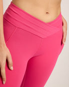 Fuchsia $|& Interval Cloudlight Dynamic Pocket Legging - SOF Full Front