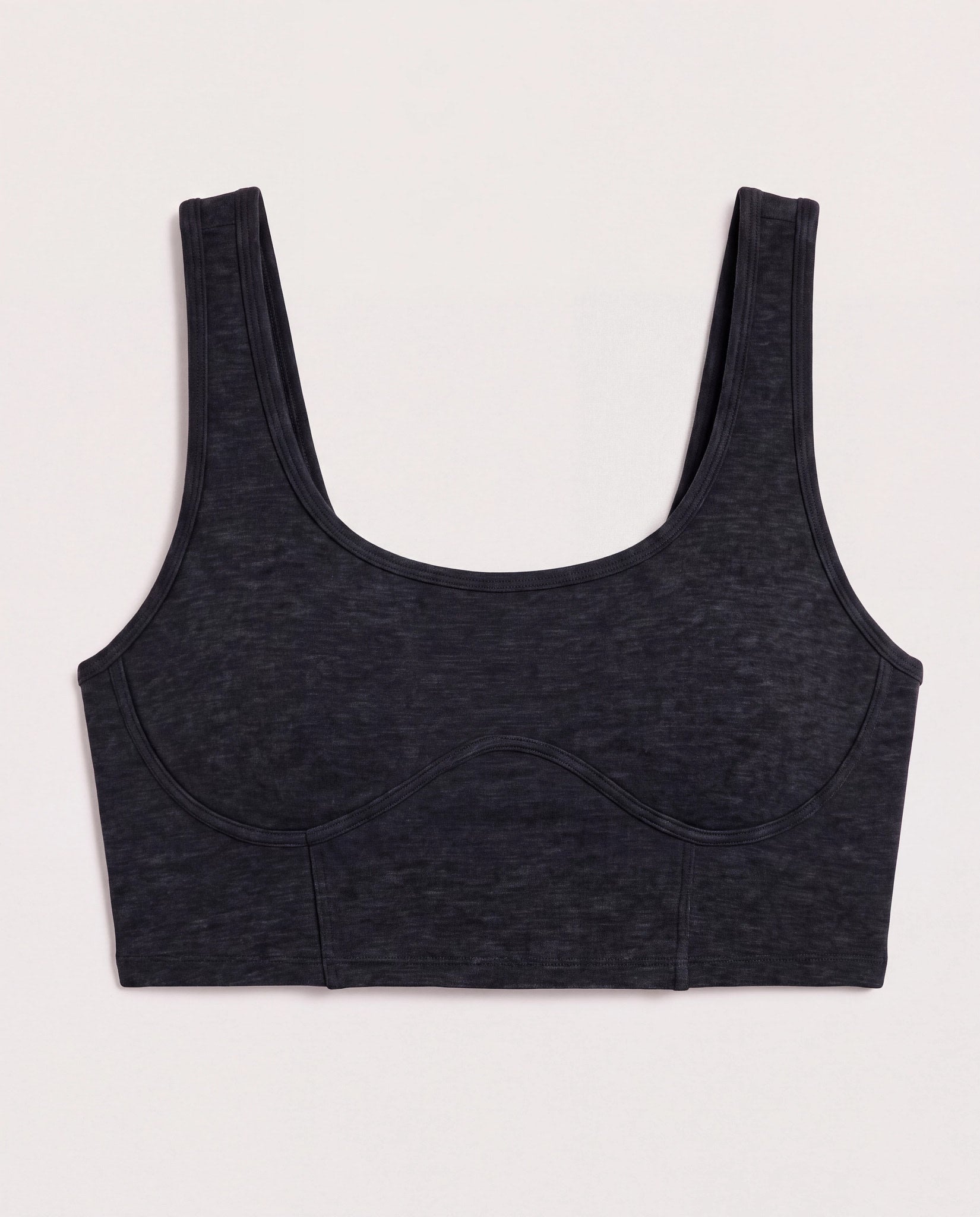 Night Sky Heather $|& Interval FlowHeather Sculpt Drive Bra - Hanger Detail
