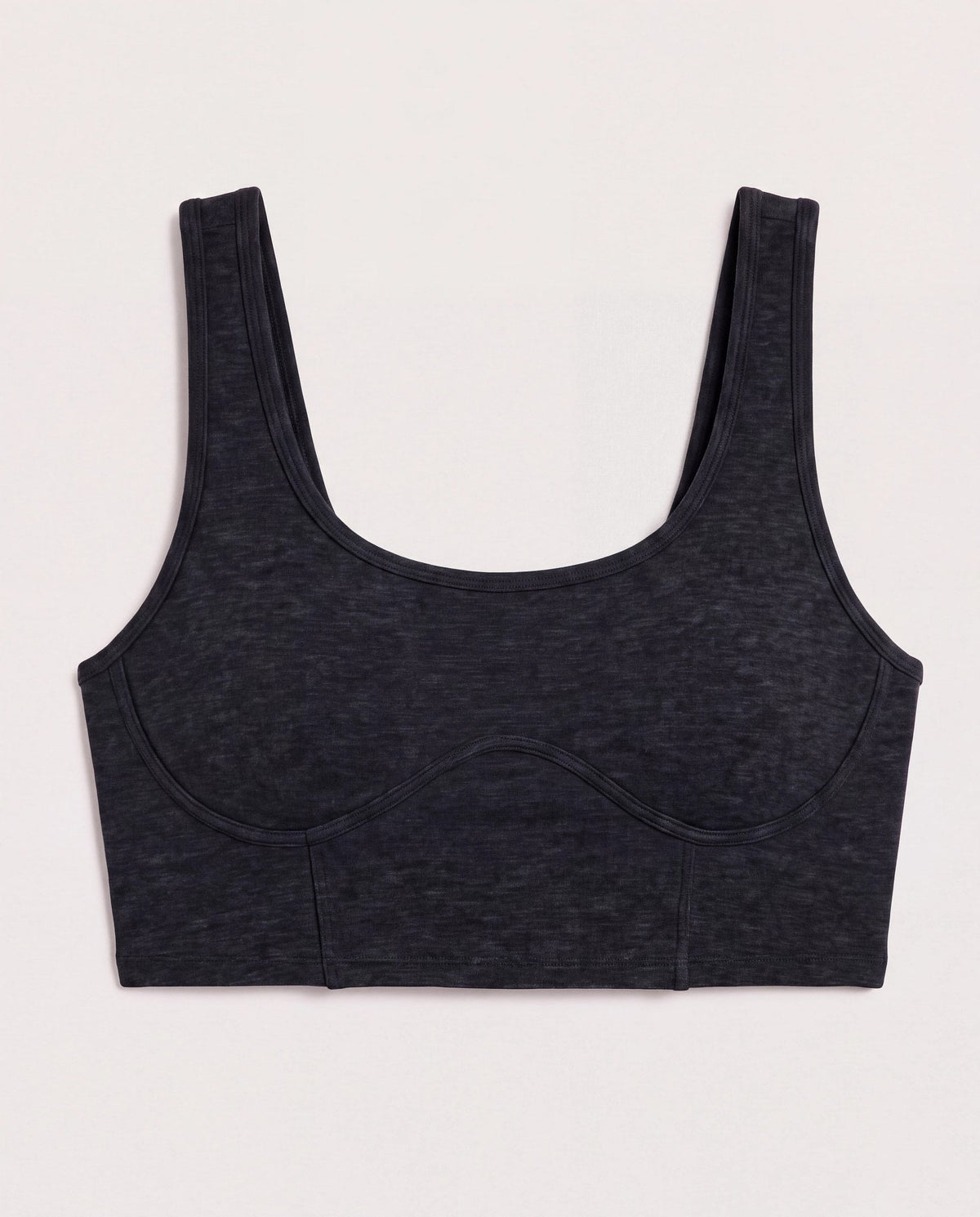 Night Sky Heather $|& Interval FlowHeather Sculpt Drive Bra - Hanger Detail