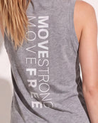 Heather Grey $|& Interval Terrain Muscle Tank - SOF Full Front