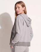 Heather Grey $|& Interval Modal Fleece Presto Zip Hoodie - SOF Back