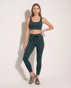 Hunter Green $|& Interval FlowHeather Sculpt Sydney Drawstring - UGC On Fig