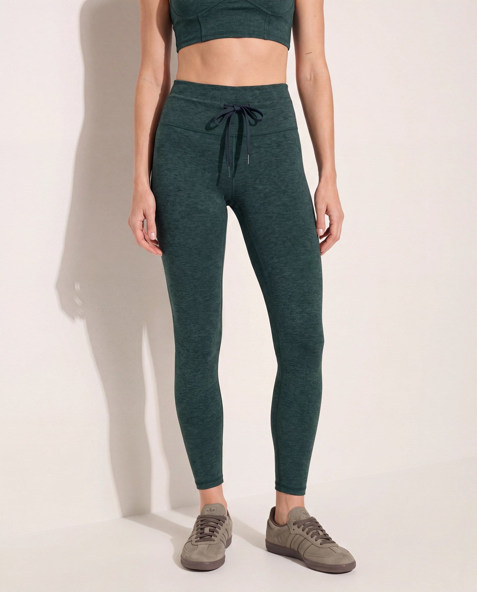 Hunter Green $|& Interval FlowHeather Sculpt Sydney Drawstring - SOF Front