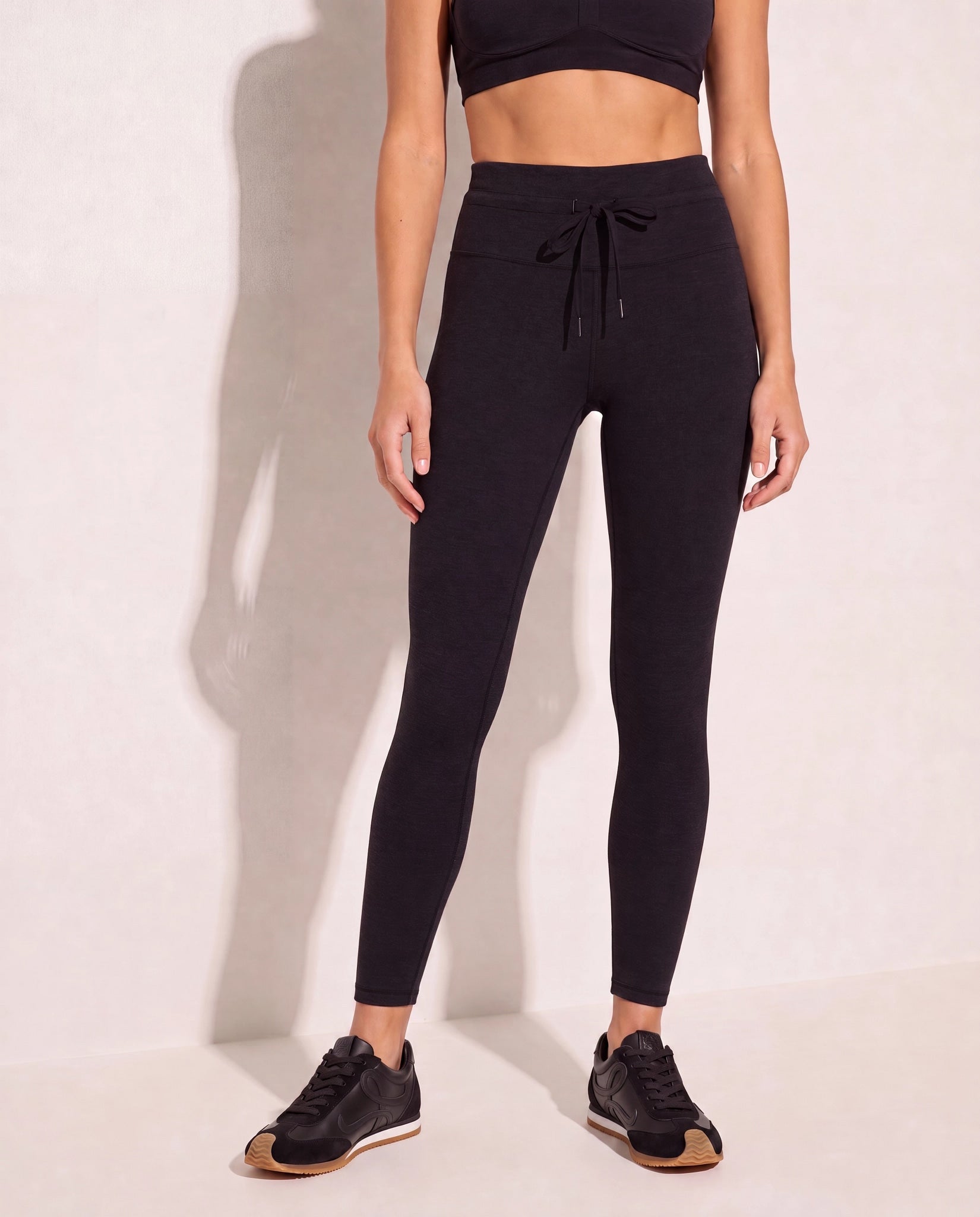 Night Sky Heather $|& Interval FlowHeather Sculpt Sydney Drawstring - SOF Front