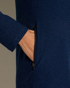 Ink Navy Heather $|& Interval FlowHeather Sculpt Relay Jacket - VOF Front