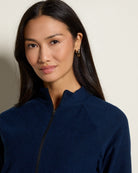Ink Navy Heather $|& Interval FlowHeather Sculpt Relay Jacket - SOF Full Front