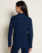 Ink Navy Heather $|& Interval FlowHeather Sculpt Relay Jacket - SOF Back