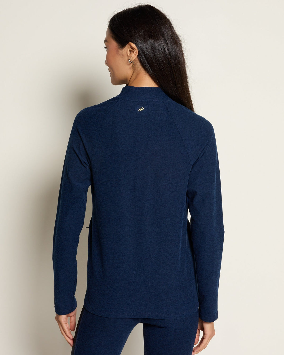 Ink Navy Heather $|& Interval FlowHeather Sculpt Relay Jacket - SOF Back