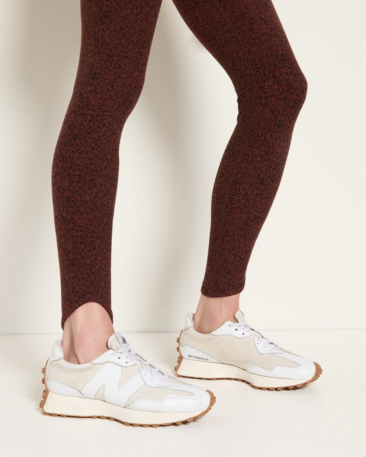 Walnut Leopard Heather $|& Interval FlowHeather Sculpt Prime Legging - VOF Front