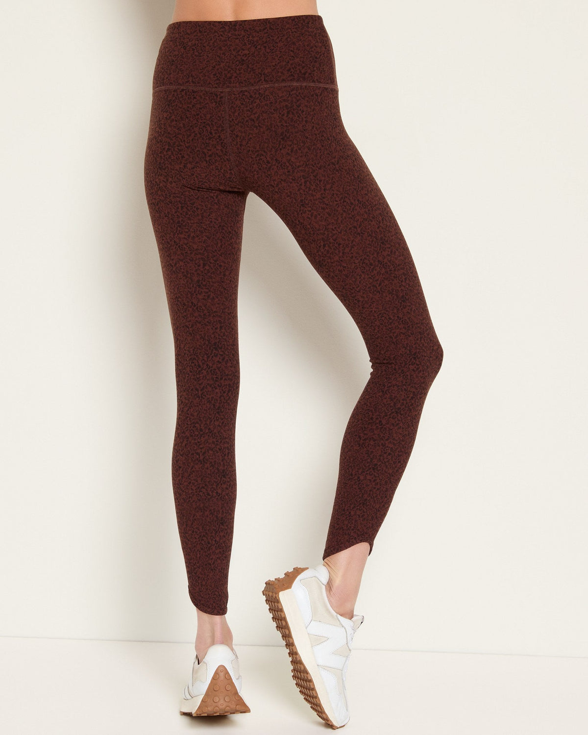 Walnut Leopard Heather $|& Interval FlowHeather Sculpt Prime Legging - SOF Back