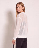 Cream $|& Interval Chase Crochet Sweater - SOF Back