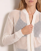 Cream $|& Interval Chase Crochet Sweater - SOF Full Front