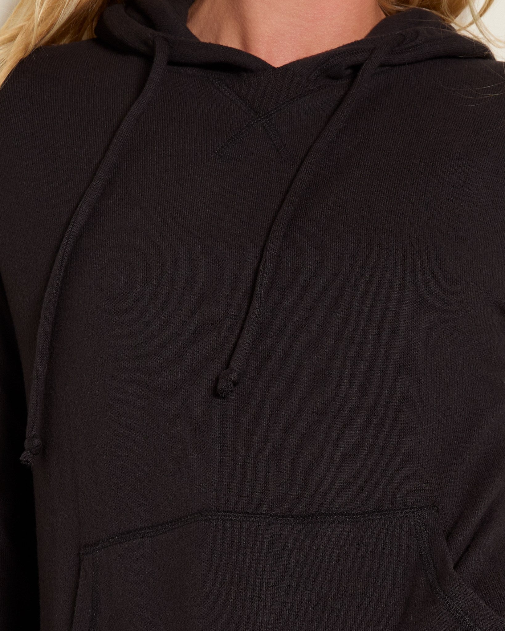 Black $|& Interval Hacci Hoodie - SOF Full Front