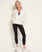 Cream $|& Interval Hacci Zip Hoodie - UGC On Fig