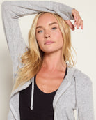 Heather Grey $|& Interval Hacci Zip Hoodie - VOF Front