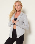 Heather Grey $|& Interval Hacci Zip Hoodie - SOF Front
