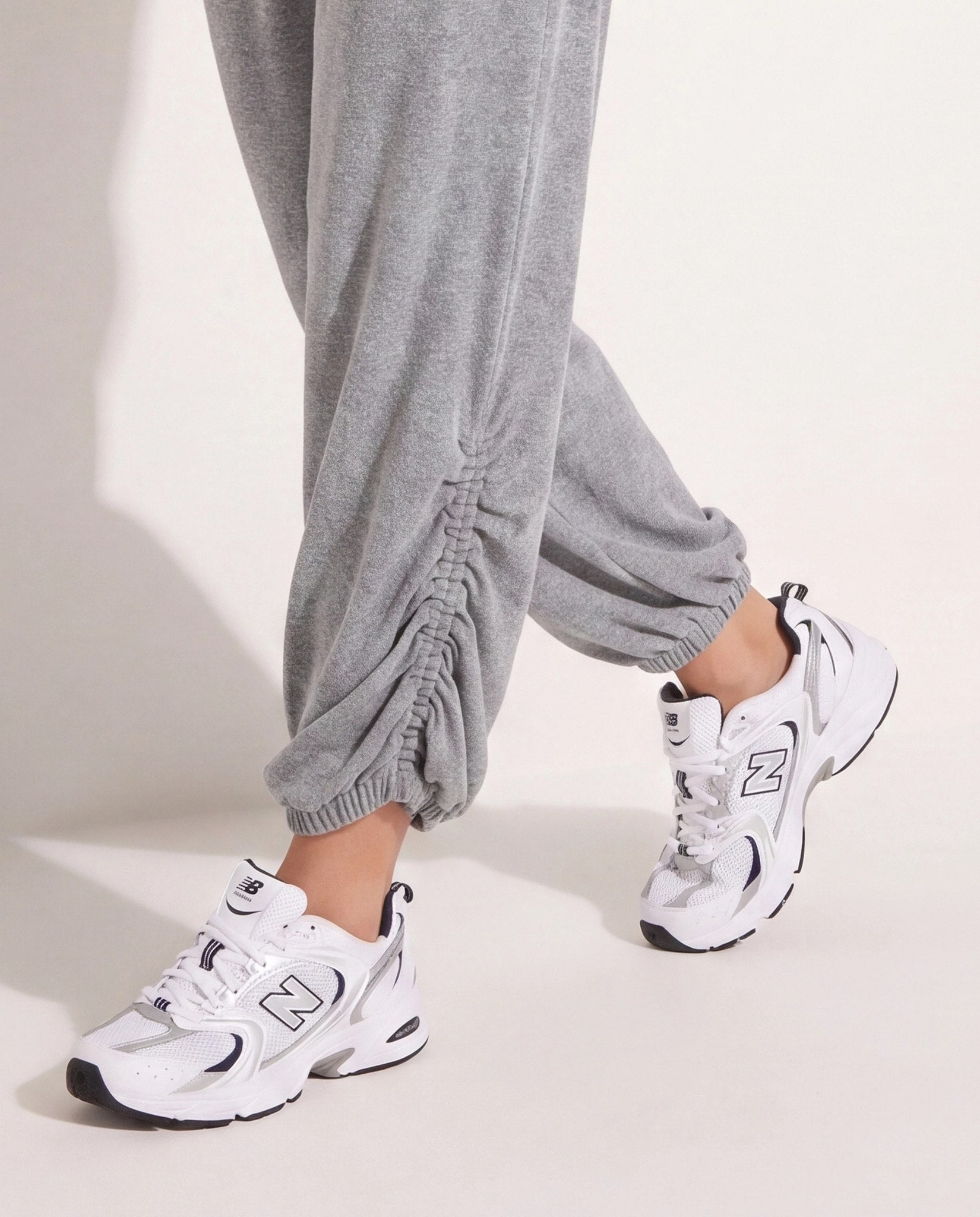 Heather Grey $|& Interval Hacci Glow Joggers - SOF Full Front