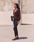Night Sky Heather/Walnut Leopard Heather $|& Interval FlowHeather Sculpt Radiant Legging - SOF Side