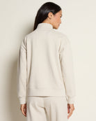Cream $|& Interval All Star Team 1/4 Zip Pullover - SOF Back