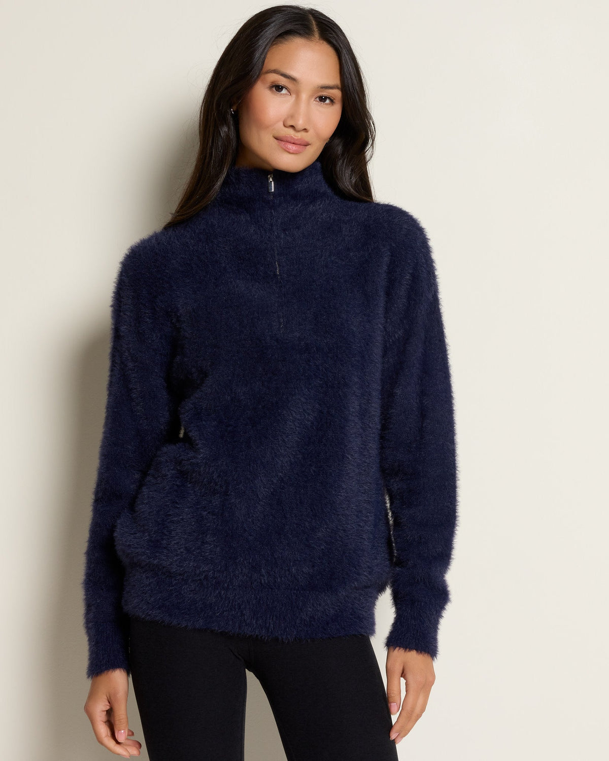 Navy $|& Interval Cozy Up Sweater - SOF Front
