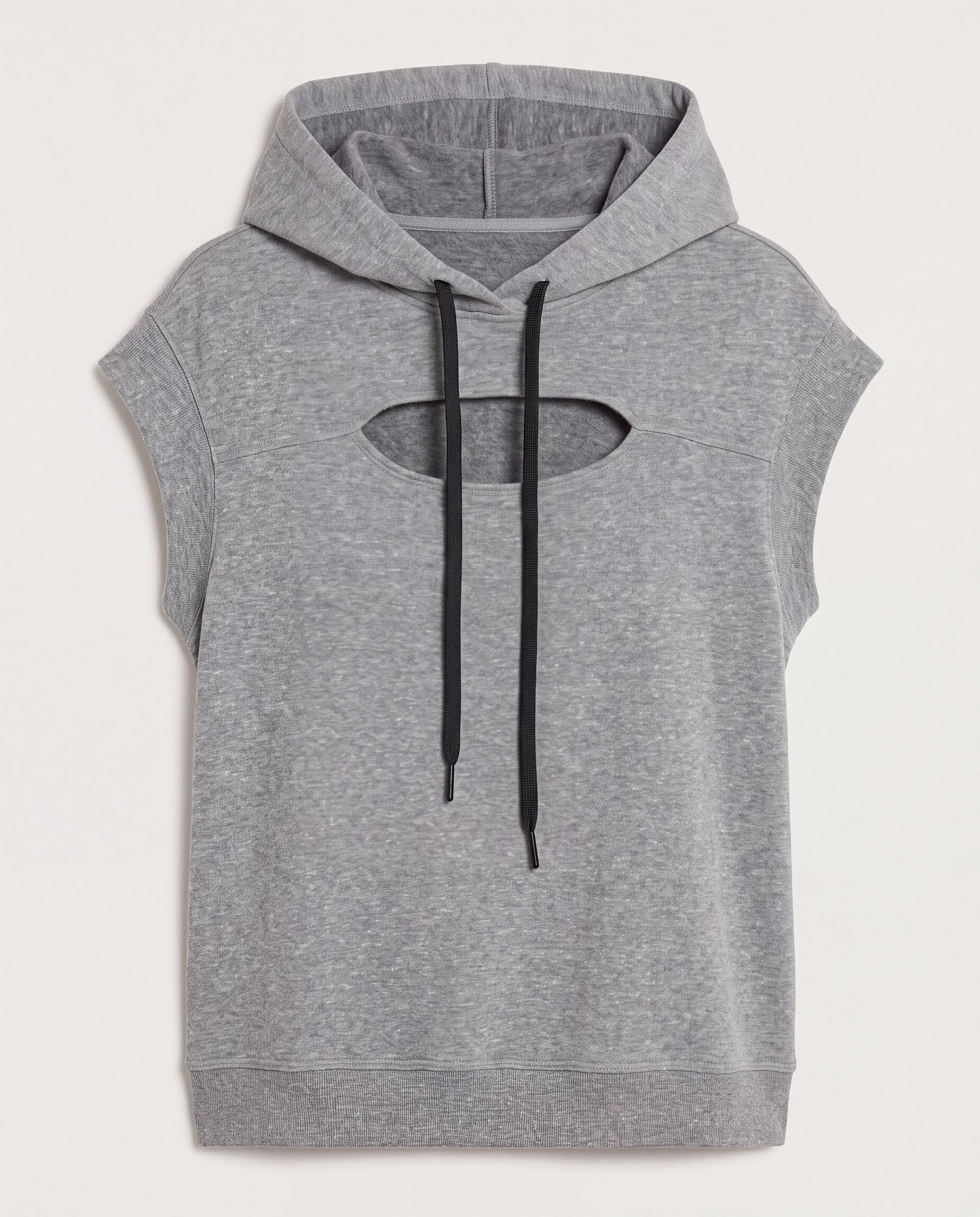 Heather Grey $|& Interval On The Go Short Sleeve Pullover - Hanger Detail