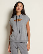 Heather Grey $|& Interval On The Go Short Sleeve Pullover - SOF Front
