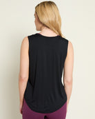 Black $|& Interval Rebound Graphic Tank - SOF Back