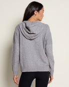 Heather Grey $|& Interval Ava Sweater Zip Hoodie - SOF Back