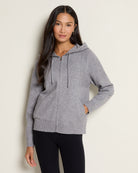Heather Grey $|& Interval Ava Sweater Zip Hoodie - SOF Front