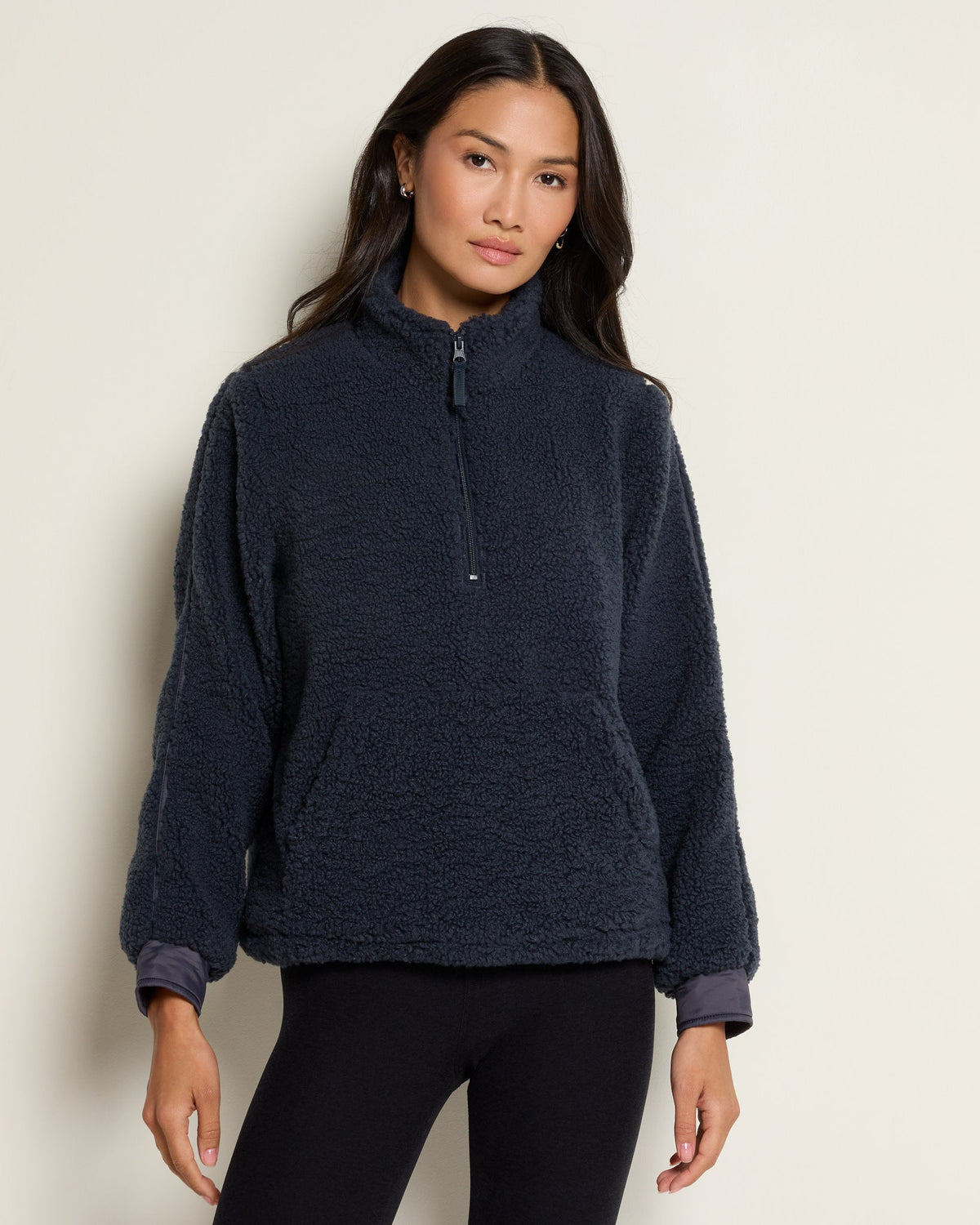Navy $|& Interval Off Season Fleece 1/4 Zip - SOF Front
