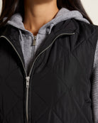 Black $|& Interval Star Light Quilted Vest - SOF Full Front