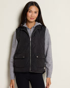 Black $|& Interval Star Light Quilted Vest - VOF Front