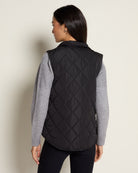 Black $|& Interval Star Light Quilted Vest - SOF Back