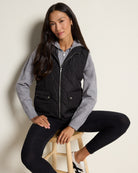 Black $|& Interval Star Light Quilted Vest - SOF Front