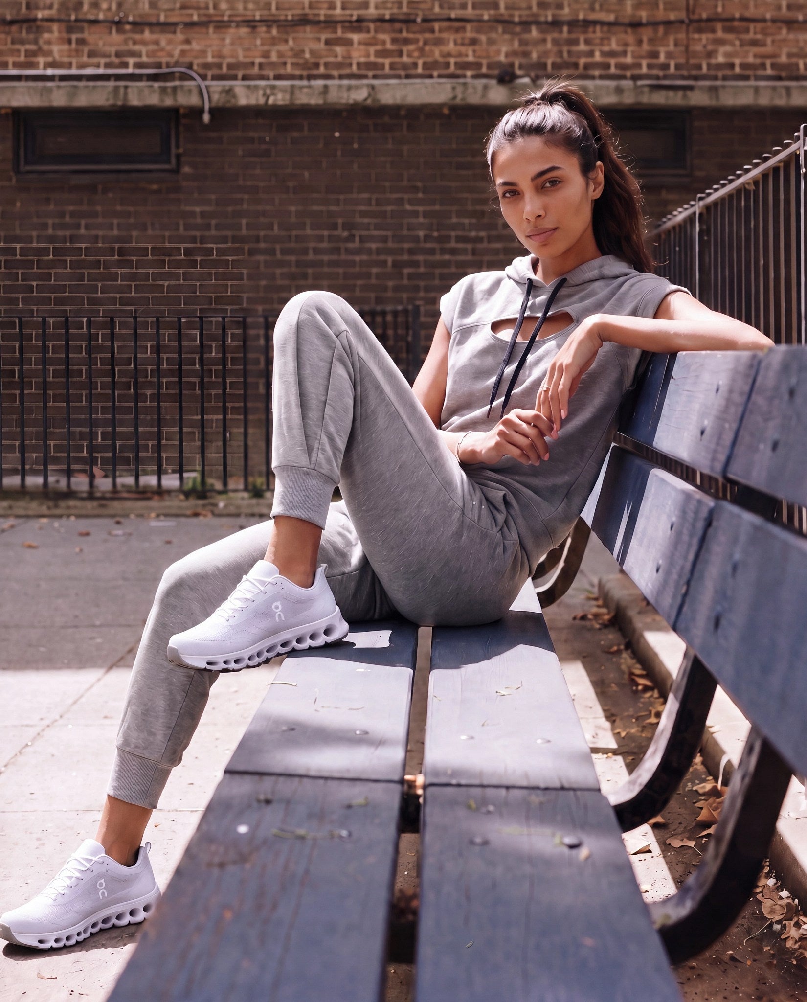 Heather Grey $|& Interval On The Go Jogger - SOF Side