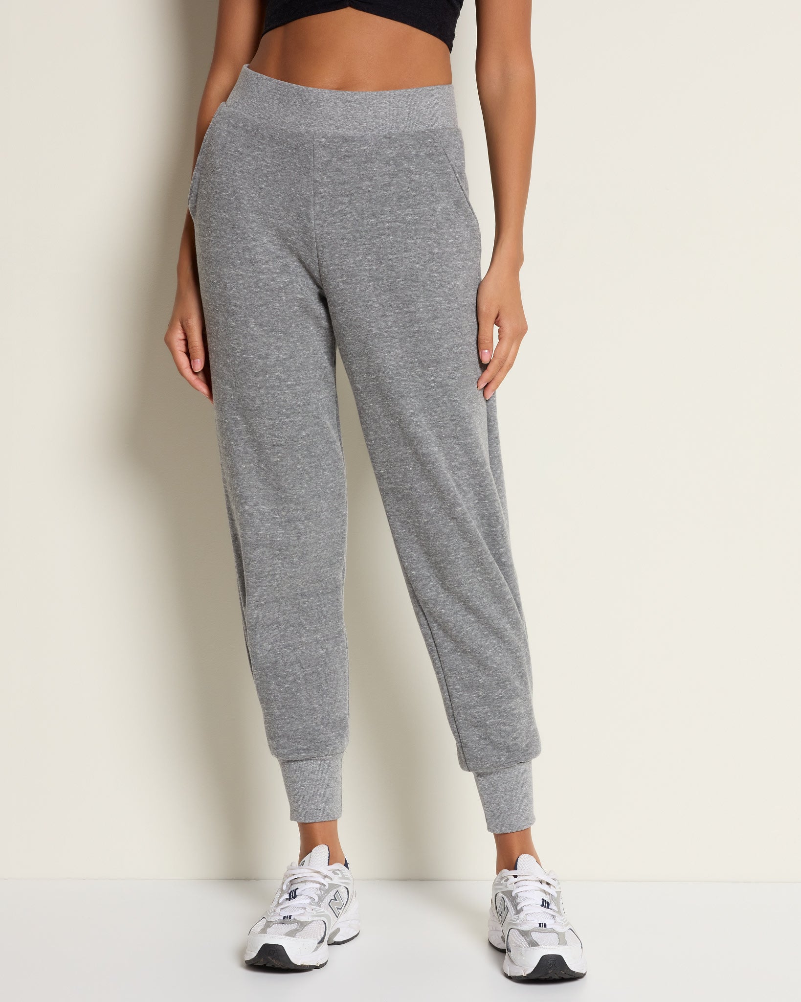 Heather Grey $|& Interval On The Go Jogger - SOF Front