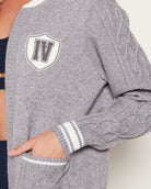 Heather Grey $|& Interval Off Duty "Alpine Social" Sweater Jacket - SOF Full Front
