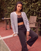 Heather Grey $|& Interval Off Duty "Alpine Social" Sweater Jacket - SOF Side