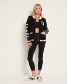 Black $|& Interval Off Duty "Midnight Wellness" Sweater Jacket - UGC On Fig