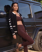 Black $|& Interval Off Duty "Midnight Wellness" Sweater Jacket - SOF Side