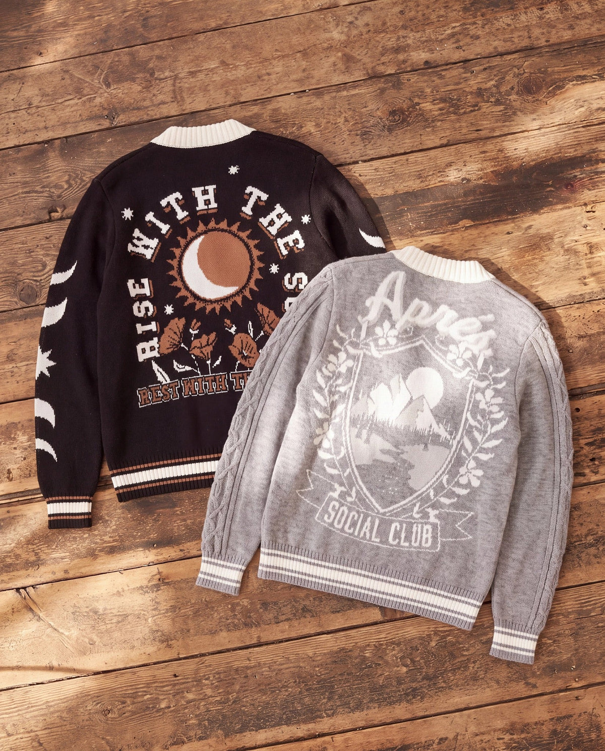 Black $|& Interval Off Duty "Midnight Wellness" Sweater Jacket - Hanger Detail